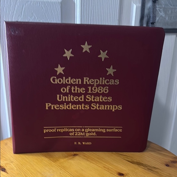 FR Ward Other - Vintage Golden Replicas of 1986 US Presidents Stamps Album